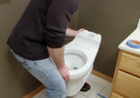 Setting Wax Ring on Toilet Flange