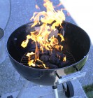 Charcoal Grill Fire