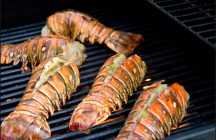 Lobster Tails on Grill