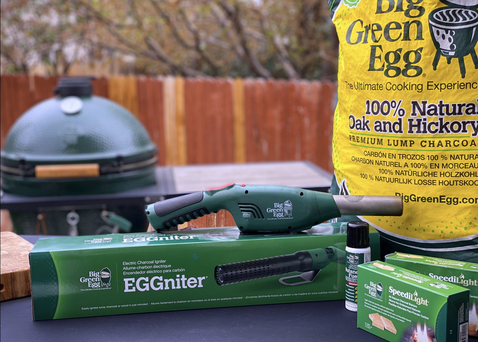 green egg grill starter